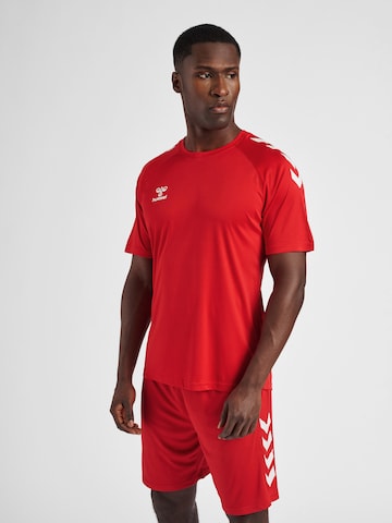 Hummel - Camiseta funcional en rojo: frente