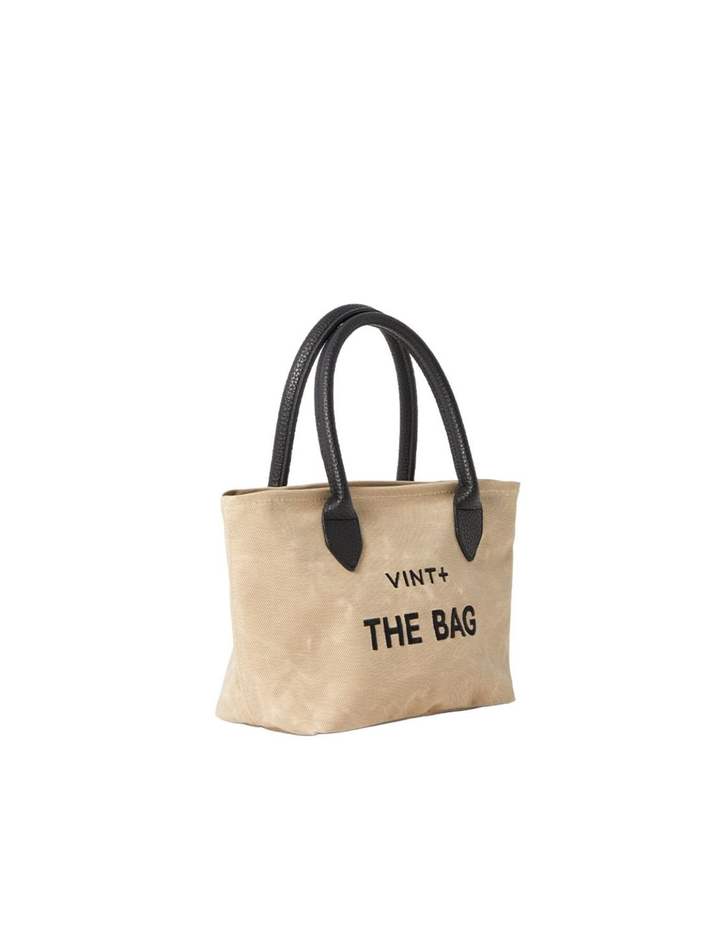 VINT+ Handbag 'Fine Bag Small' in Beige