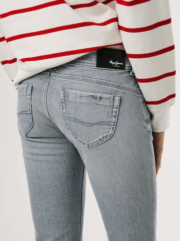 Coupe slim Jean 'Iconic Brooke' Pepe Jeans en gris