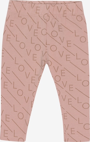 Kids Up Leggings 'Shiny Love' in Pink: front