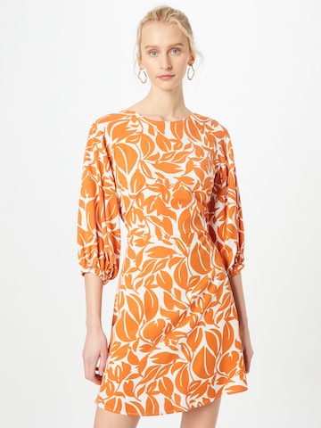 Traffic People Summer Dress 'Don't Look Back' in Orange: front