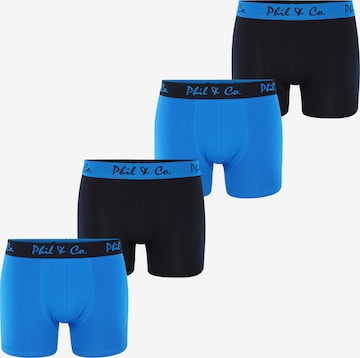 Phil & Co. Berlin Boxershorts in Blau: Vorderseite