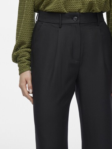 VILA Wide leg Pleat-front trousers in Black