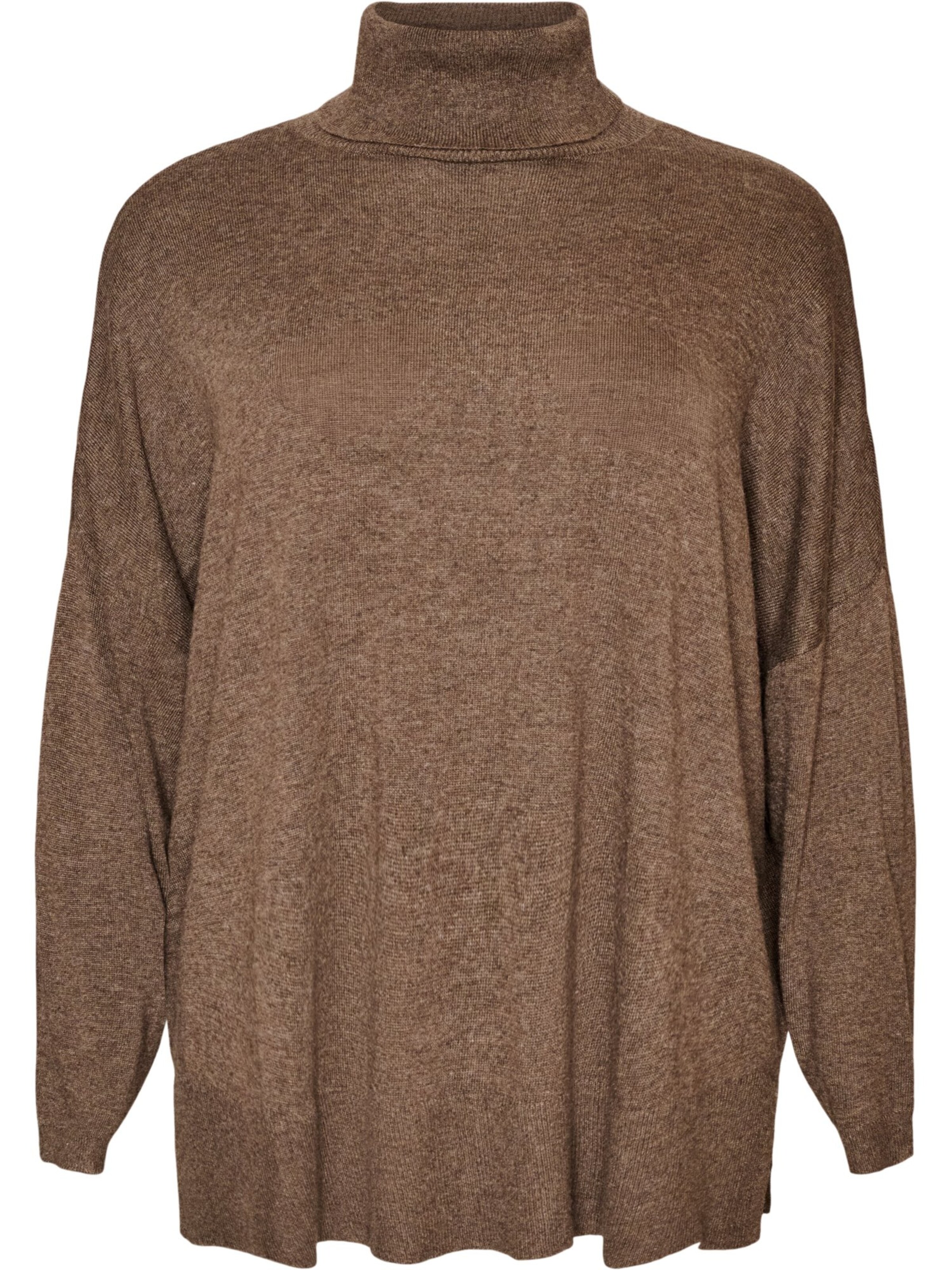Zizzi Pullover in Braun: Vorderseite