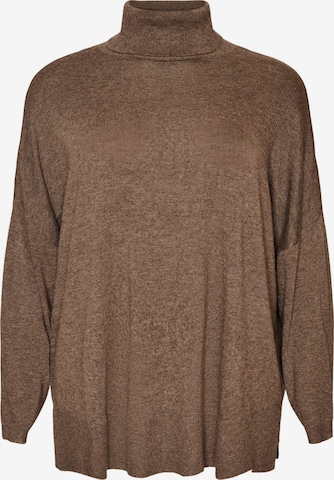 Zizzi Pullover in Braun: Vorderseite