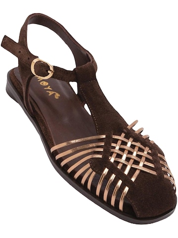 Limoya Strap Sandals 'Kelly' in Brown: front
