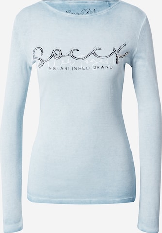 T-shirt Soccx en bleu : devant