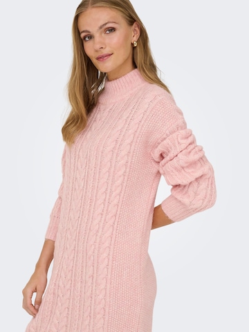 ONLY Strikkjole 'IDA' i pink