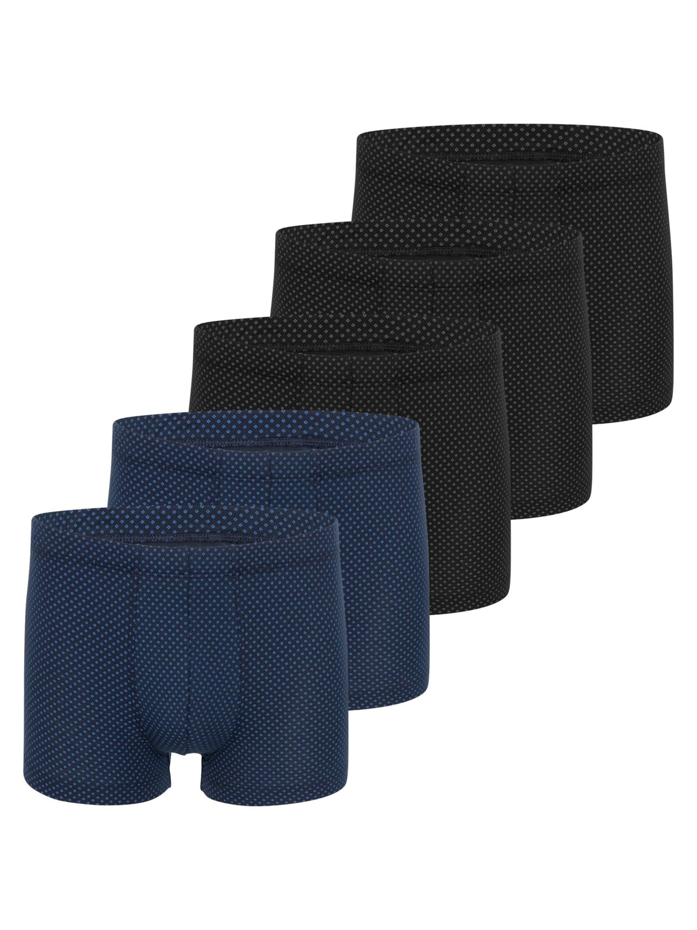 SCHIESSER Boxershorts 'Cotton Casual Organic Cotton' in Zwart: voorkant