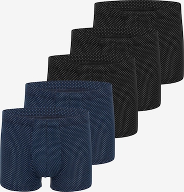 SCHIESSER Boxer shorts 'Cotton Casual Organic Cotton' in Black: front
