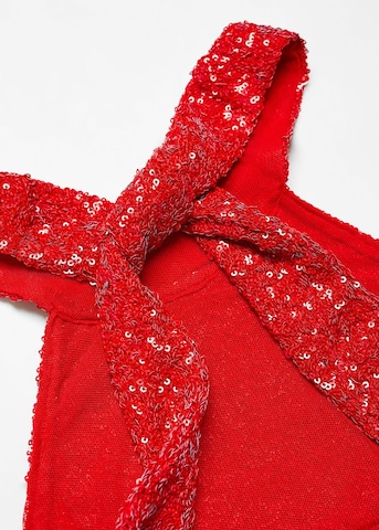 MANGO Koktejl obleka 'Xlazo' | rdeča barva