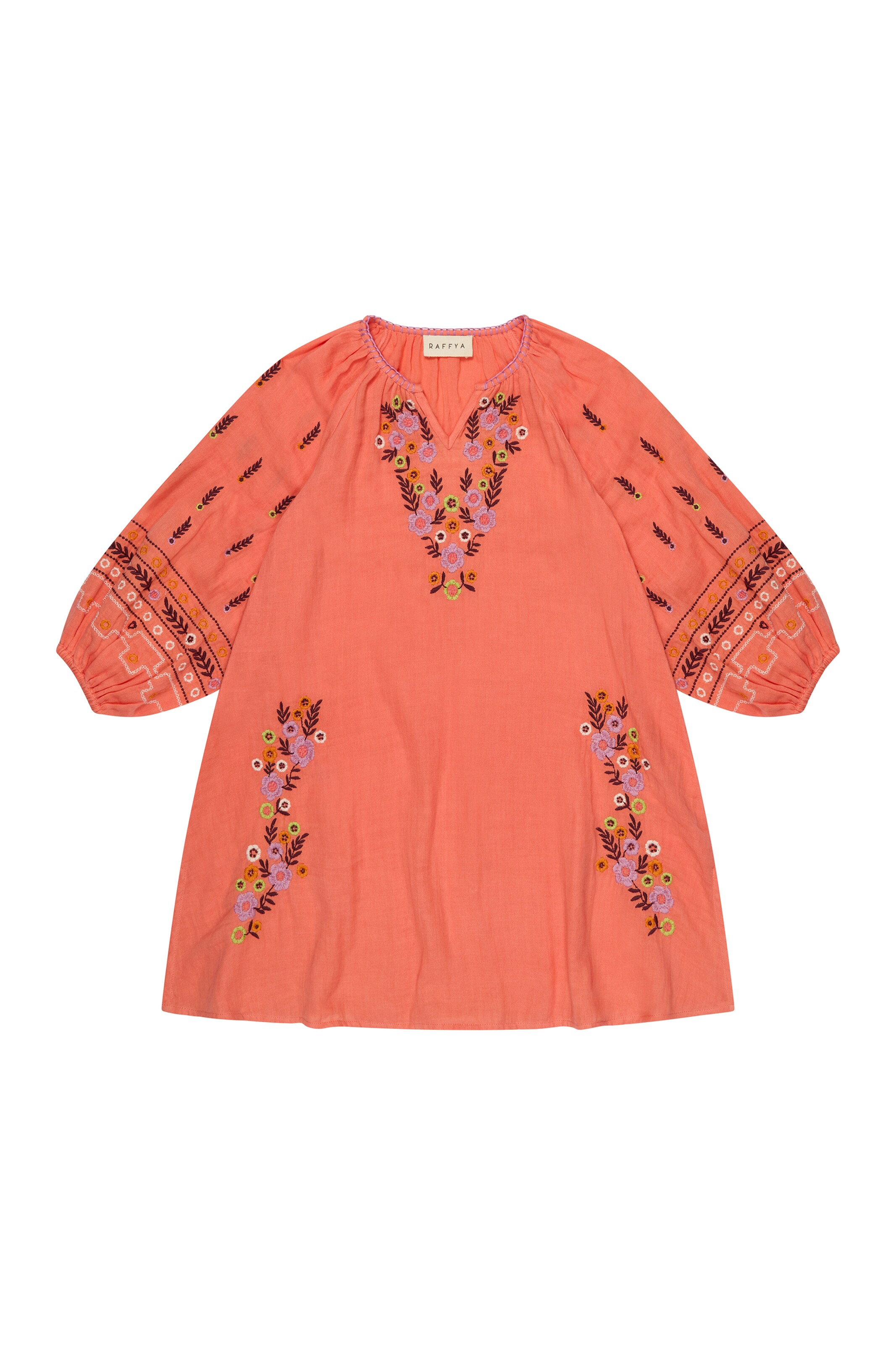 RAFFYA Dress 'Lavender' in Orange: front