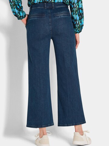 Wide Leg Jean 'Vera' Goldner en bleu