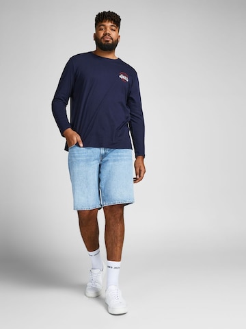 Jack & Jones Plus Normální Džíny 'Chris Original' – modrá