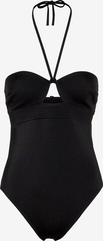 Calvin Klein Swimwear Badeanzug in Schwarz: predná strana