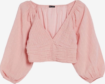 Bershka Blouse in Roze: voorkant