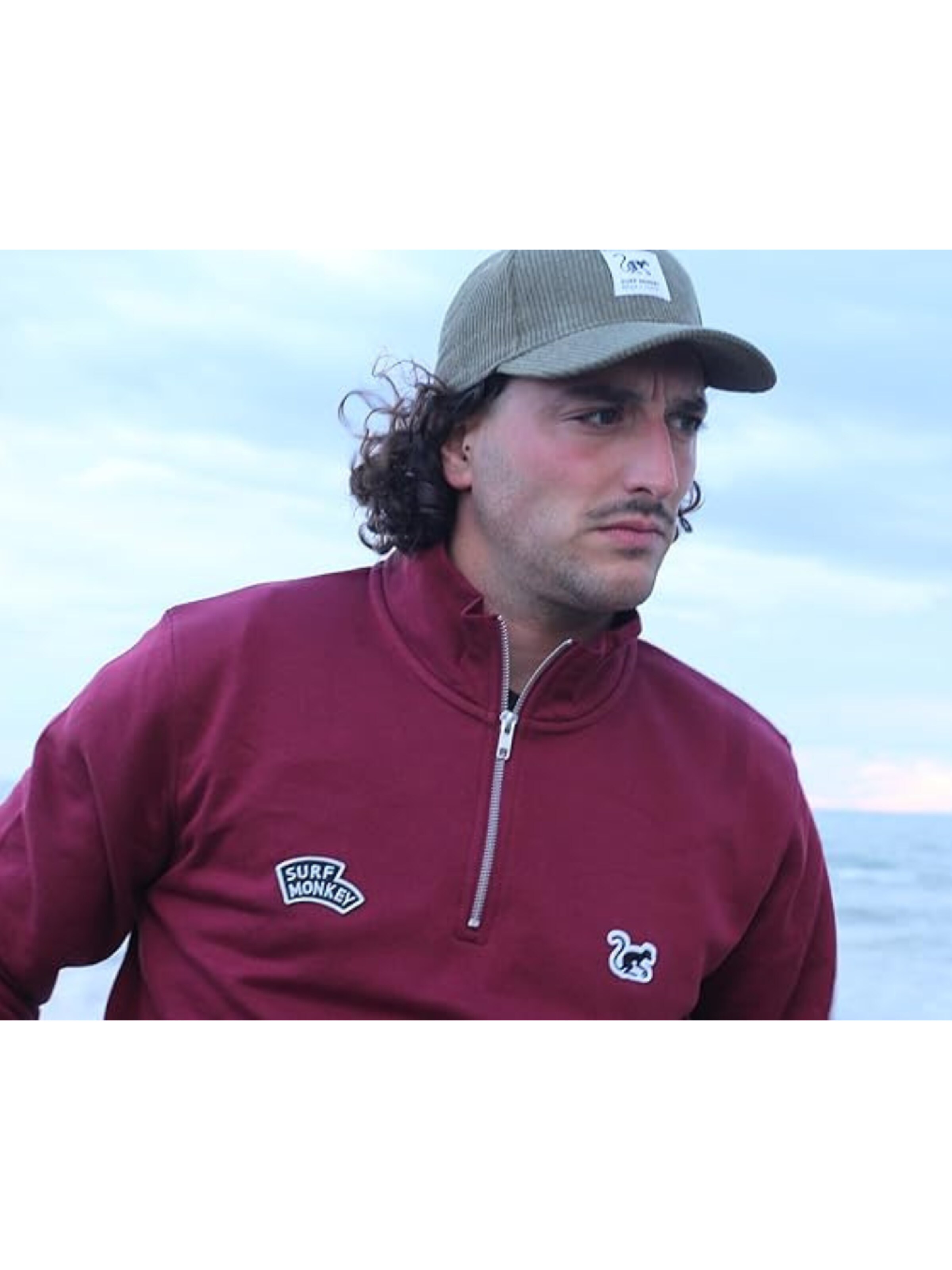 Surf Monkey - Sudadera en rojo