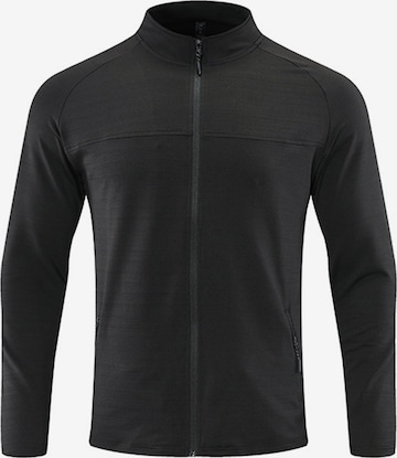 YOUTHUP Sportstrickjacke in Schwarz: Vorderseite