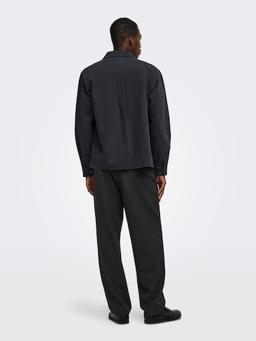 Coupe regular Chemise business 'ONSTimes' Only & Sons en noir