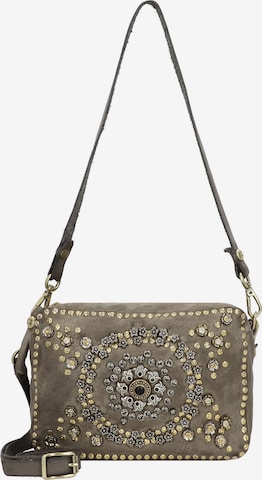 Borsa a spalla 'Moira' di Campomaggi in grigio: frontale