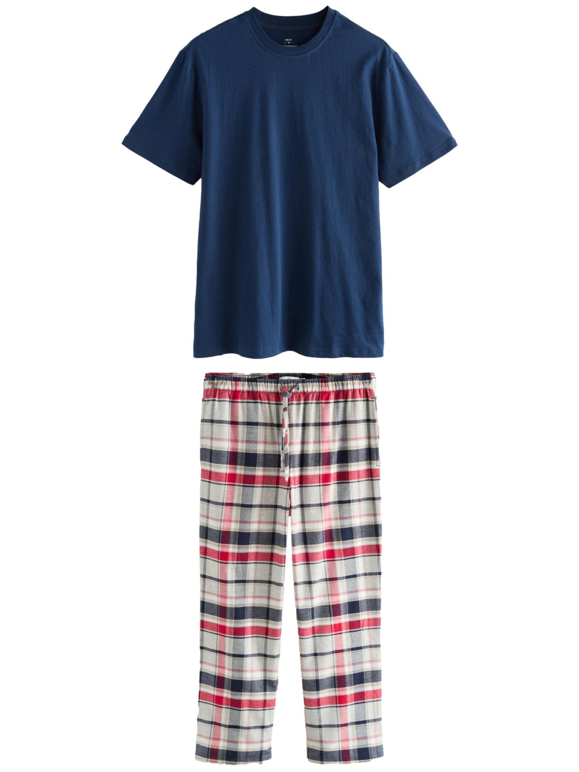 Pijama lungă de la Next pe albastru: față