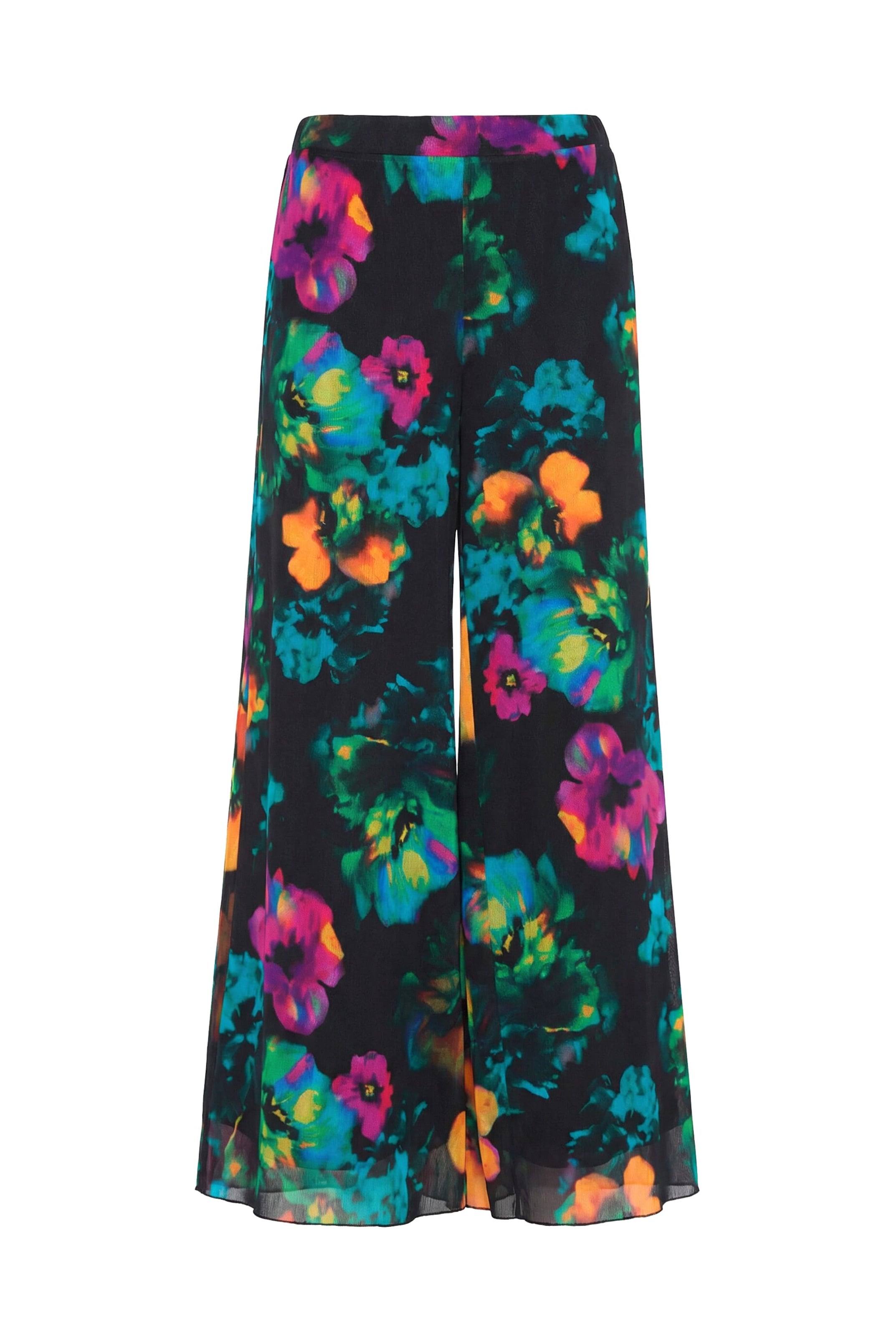 MIAMODA Wide leg Broek in Zwart: voorkant