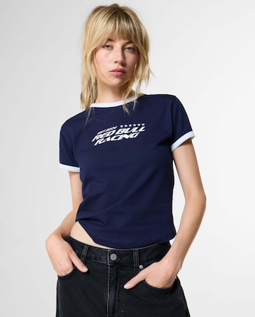 Red Bull Racing x Pepe Jeans Shirt in Blauw: voorkant