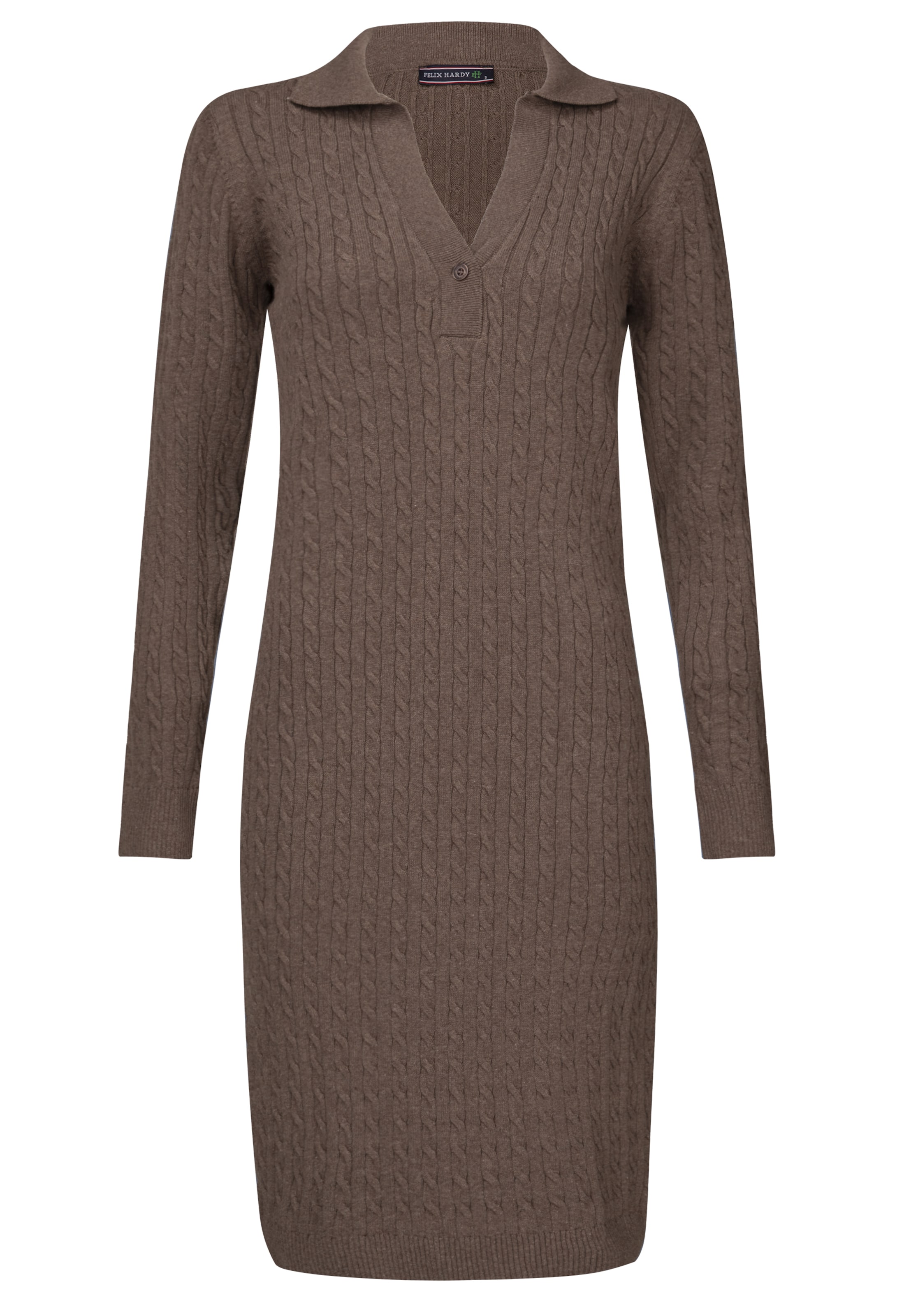 Felix HardyPletena haljina - smeđa boja: prednji dio