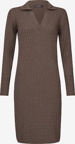 Abito in maglia di Felix Hardy in marrone: frontale