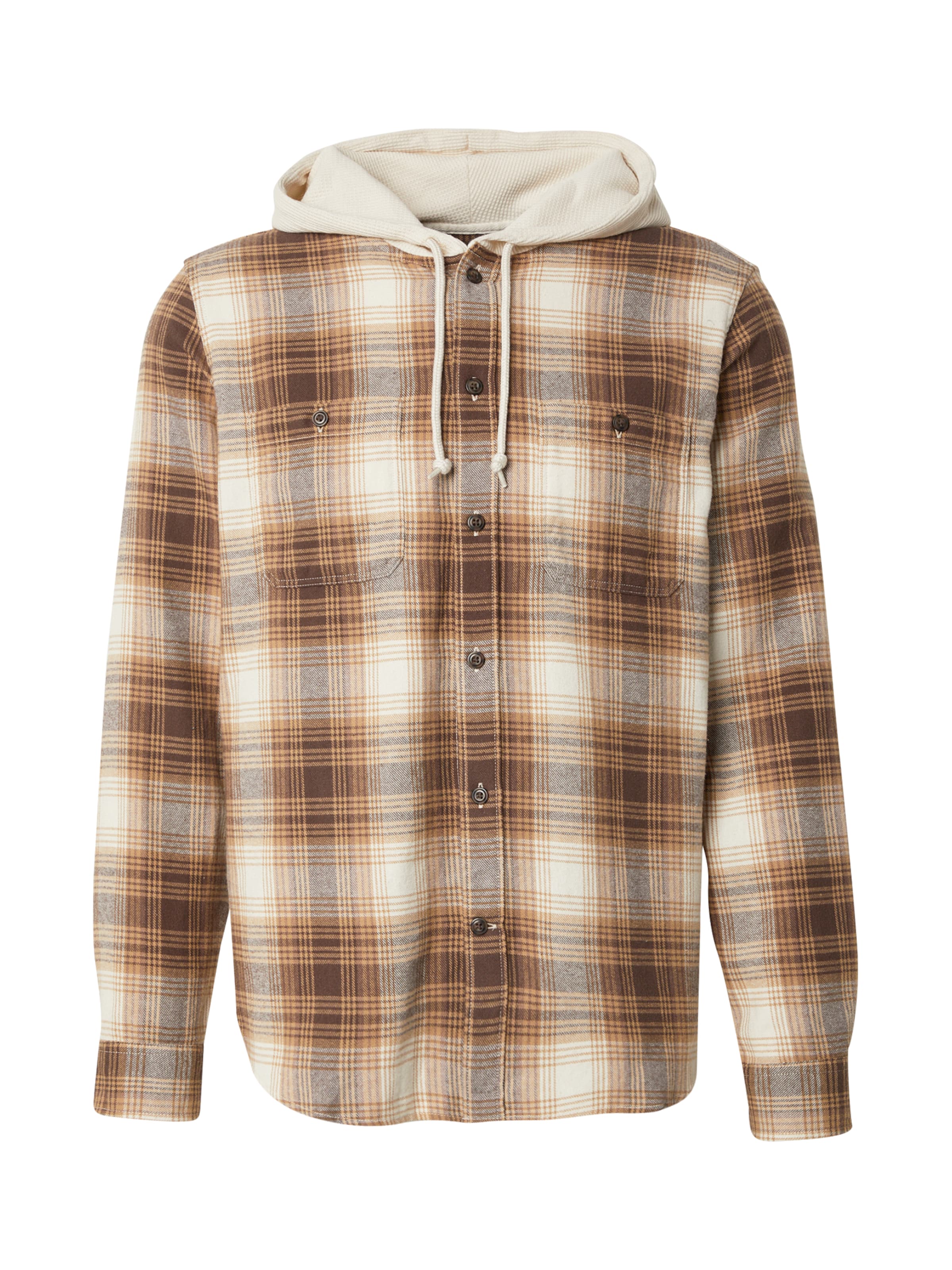 GAP Regular fit Button Up Shirt in Beige: front