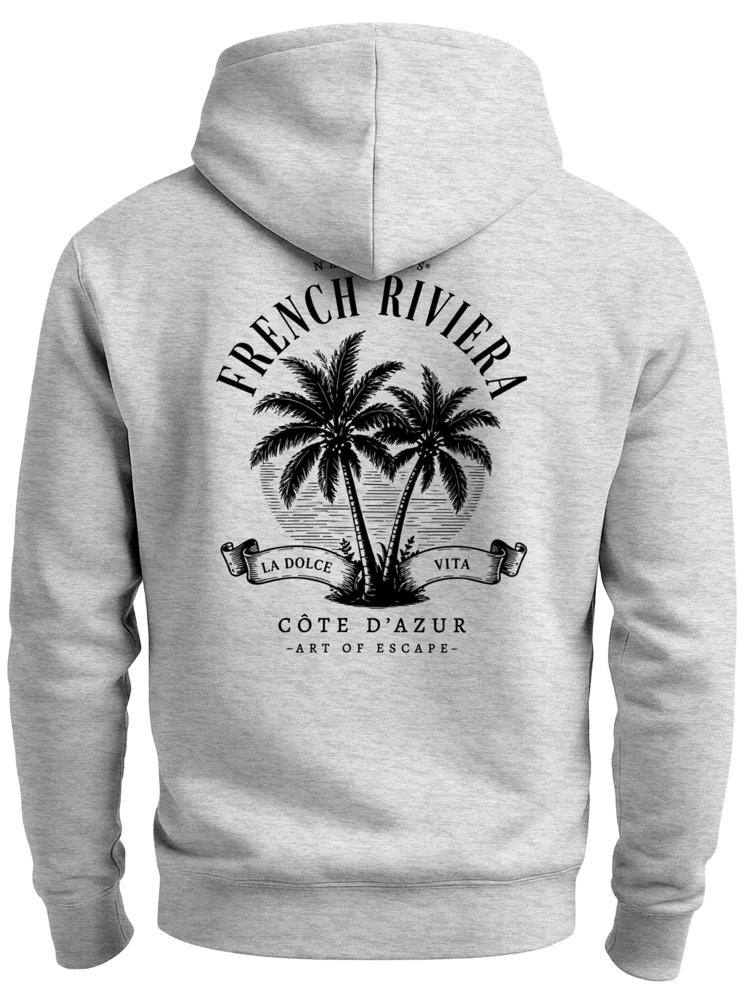 Neverless Sweatshirt 'French Riviera' in Grey: front