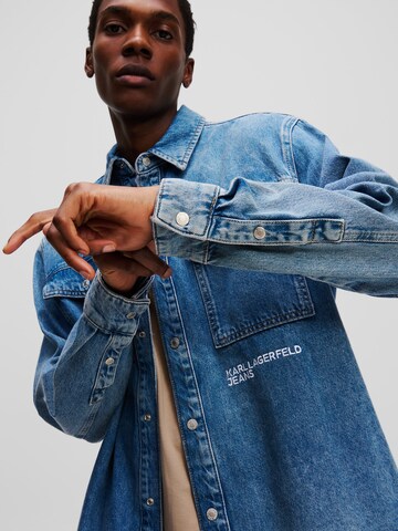 KARL LAGERFELD JEANS Regular Fit Skjorte i blå