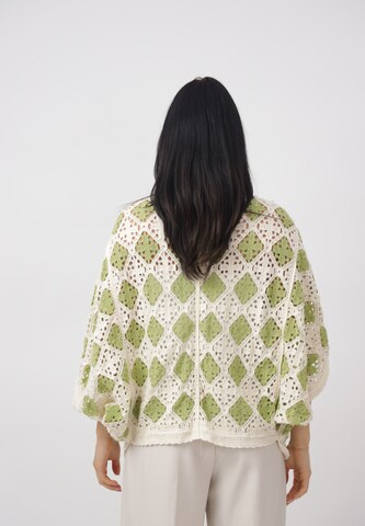 Elara Oversized cardigan i grøn