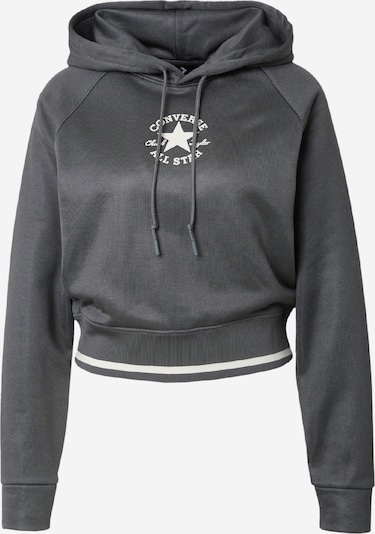 CONVERSE Sweatshirt 'CHUCK TAYLOR' in de kleur Donkergrijs / Wit, Productweergave