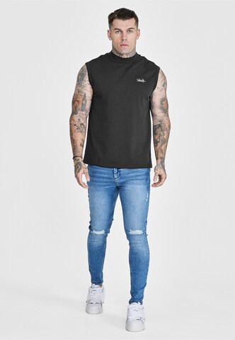 SikSilk Koszulka w kolorze czarny