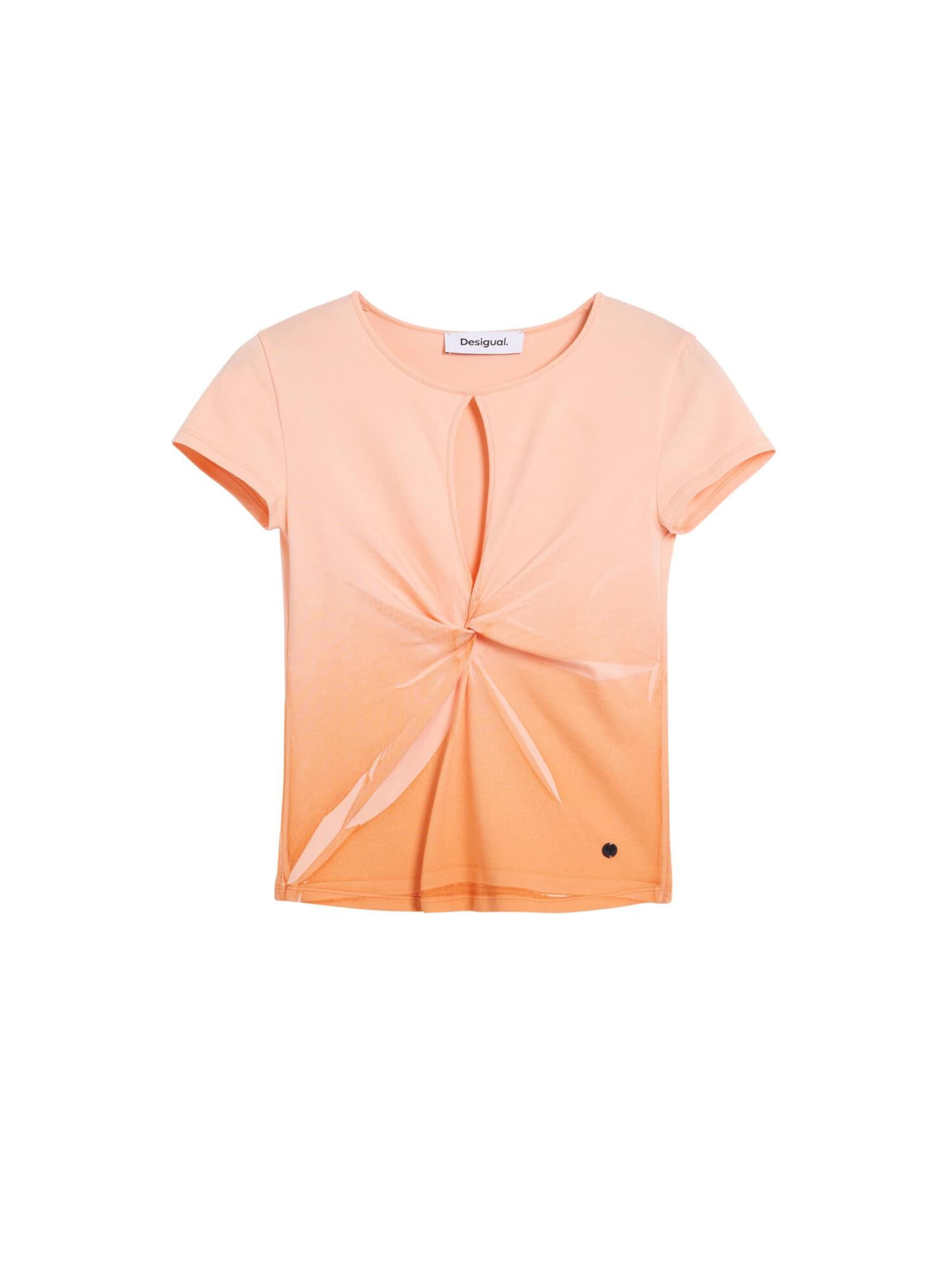 Tricou de la Desigual pe portocaliu: față