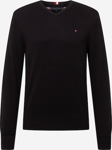 TOMMY HILFIGER Regular Fit Pullover in Schwarz: predná strana