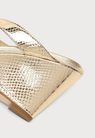 MICHAEL Michael Kors Pantolette 'CHERIE' i guld