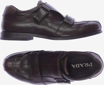 PRADA Flats & Loafers in 40,5 in Brown: front