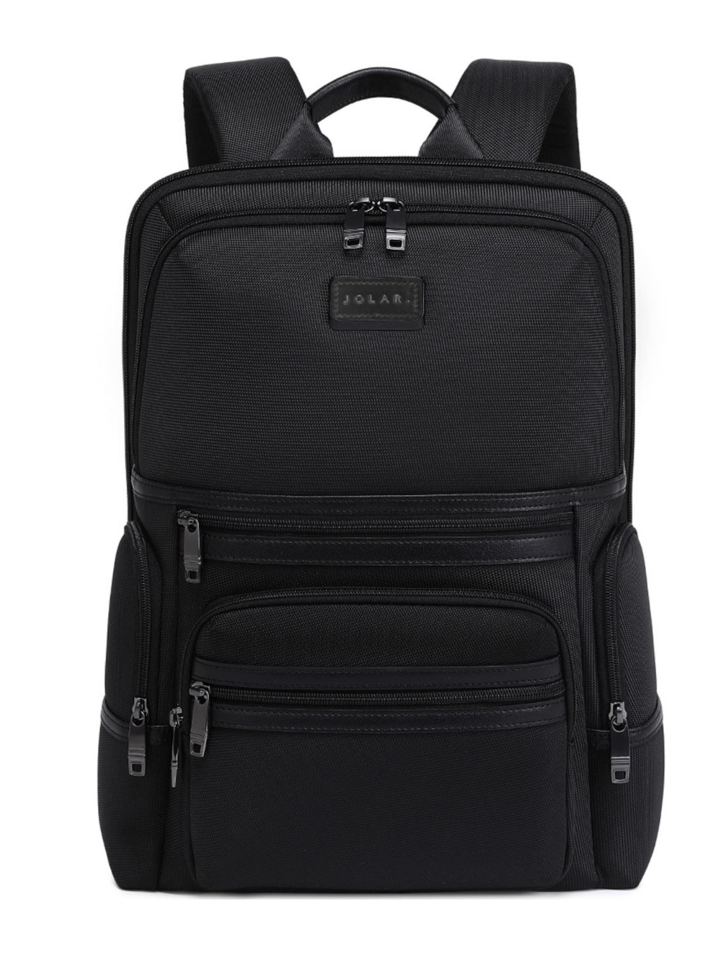 jolar Backpack in Black: front