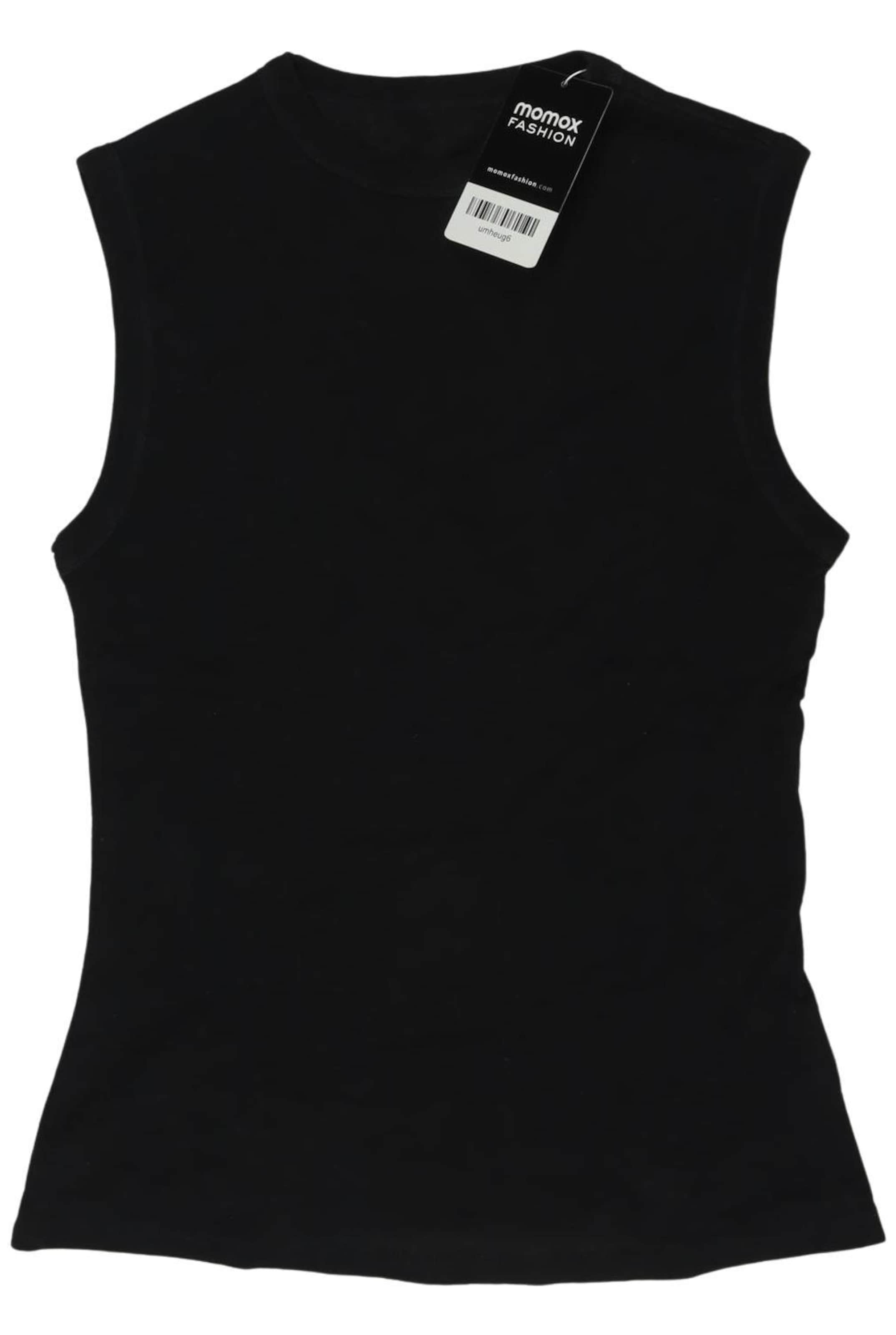 hessnatur Top & Shirt in XS in Black: front