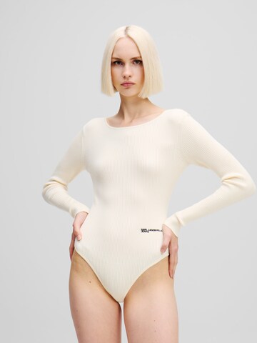 Body di KARL LAGERFELD JEANS in bianco