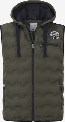 Jan Vanderstorm Weste 'Erkulf' in Grün: Vorderseite