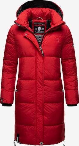 MARIKOO Winter Coat in Red: front