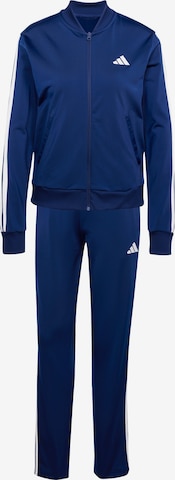 mėlyna ADIDAS SPORTSWEAR Treniruočių kostiumas 'Essentials': priekis