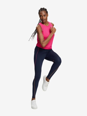 ESPRIT SPORT Skinny Workout Pants in Blue