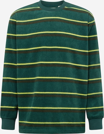 LEVI'S ® Collegepaita 'Sherpa Crewneck Sweatshirt' värissä vihreä: edessä
