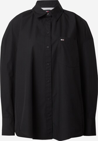 Tommy Jeans Bluse in Schwarz: predná strana