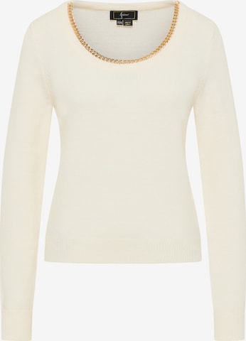 faina - Pullover 'Tuxe' em branco: frente