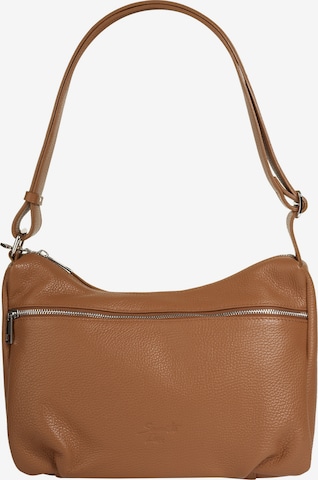 Sac bandoulière Samantha Look en marron : devant